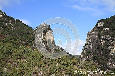 Mitake Shosenkyo gorges and Kakuenbo Stock Photo