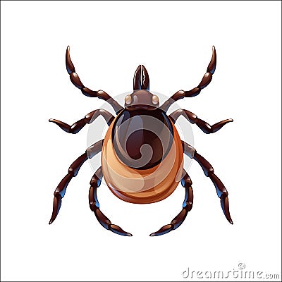 Mite bug art, insect control. Vector illustration Vector Illustration