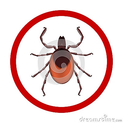 Mite parasites. Tick parasite. Acarid vector illustration isolated on white background. Mite spider. Mite allergy. Mite epidemic. Vector Illustration