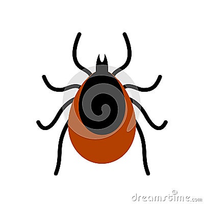 Mite tick vector icon Vector Illustration