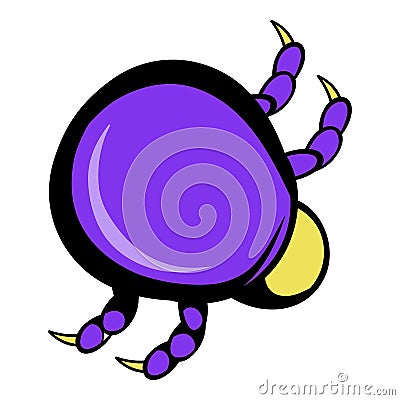 Mite virus icon, icon cartoon Vector Illustration