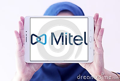 Mitel Networks logo Editorial Stock Photo