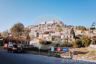 Mithymna or Molyvos Editorial Stock Photo