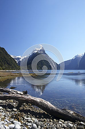 Mitre peak 1 (NZ) Stock Photo