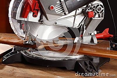 Mitre saw Stock Photo