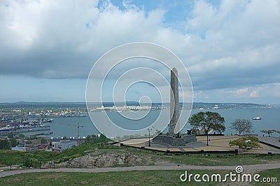 Mitridat monument in Kerch, Crimea Stock Photo