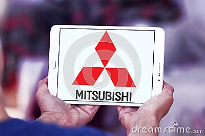 Mitsubishi car logo Editorial Stock Photo