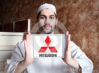 Mitsubishi car logo Editorial Stock Photo