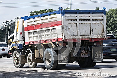 Mitsubishi Fuso Dump Truck of Payawan Transport Company Editorial Stock Photo