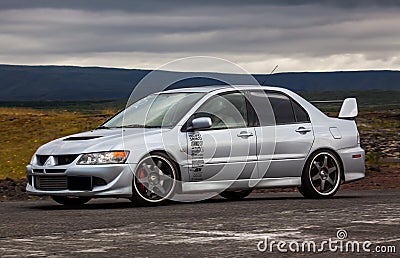 Mitsubishi Lancer EVO Editorial Stock Photo