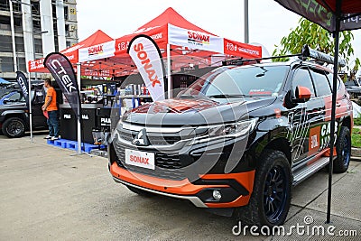 Mitsubishi montero sport at 4X4 Expo in Quezon City, Philippines Editorial Stock Photo