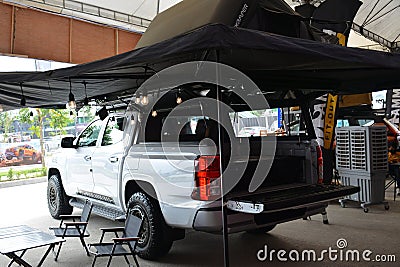 Mitsubishi triton at car launching event in Quezon City, Philippines Editorial Stock Photo