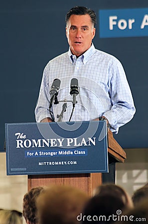 Mitt Romney Editorial Stock Photo