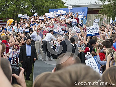 Mitt Romney, Paul Ryan President, Vice Candidates Editorial Stock Photo