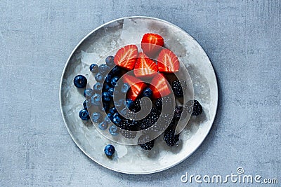 Mix of fresh berries Stock Photo