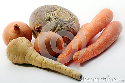 A mix of soup vegetables Stock Photo