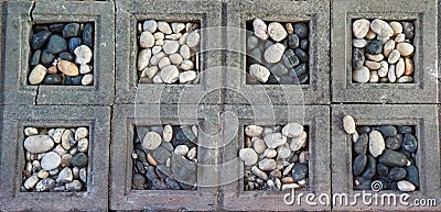 Mix stones texture background. Stock Photo