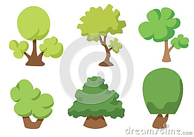 Tree vector icon isolated on white background, Tree logo concept Stock Photo