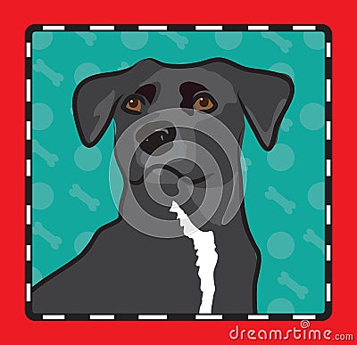 Mixed Breed Cartoon Stock Photo