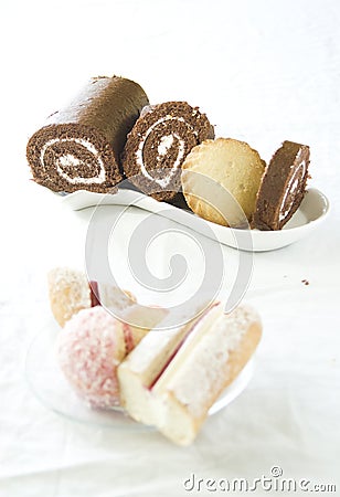 Mixed cakes6 Stock Photo