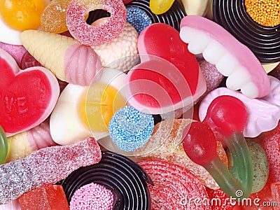 Mixed Candy Stock Photo