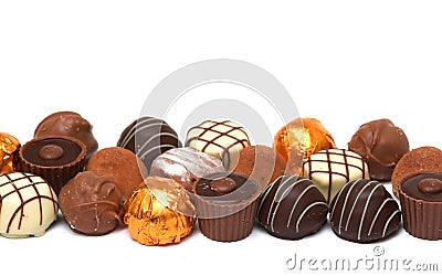 Mixed Chocolates Stock Photo