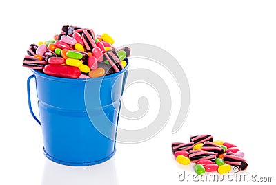Mixed colorful candy sweets Stock Photo