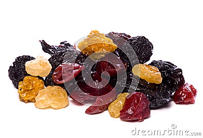 Mixed dried berries cutout Stock Photo