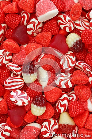 Mixed fruit jelly Stock Photo