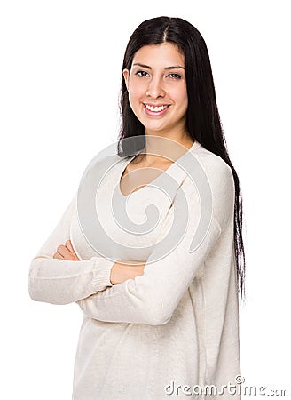 Mixed indian woman portrait Stock Photo