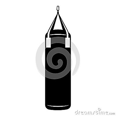 Mixed martial arts equipment: punching bag Vector Illustration