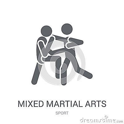 mixed martial arts icon. Trendy mixed martial arts logo concept Vector Illustration