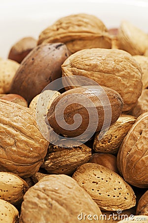 Mixed Nuts Stock Photo