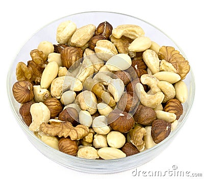 Mixed nuts Stock Photo