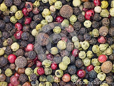 Mixed Pepper Corns Stock Photo