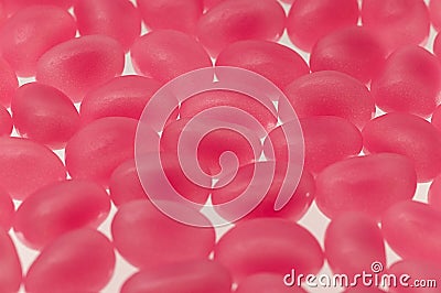 Mixed pink bean candy sweets Stock Photo