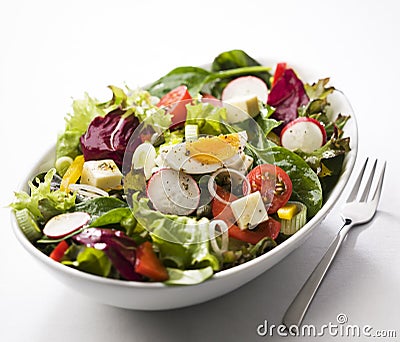 Mixed salad Stock Photo