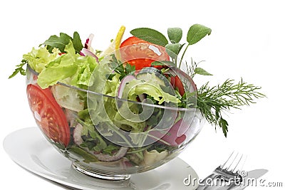 Mixed salad Stock Photo