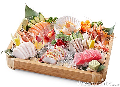 Mixed sashimi Stock Photo