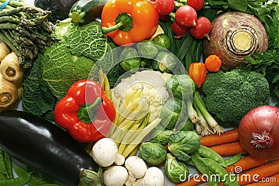 Mixed vegetables Stock Photo