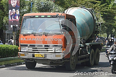 Mixer Cement Truck Mitsubishi Fuso The Great Editorial Stock Photo