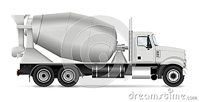 Mixer truck. Vector Illustration