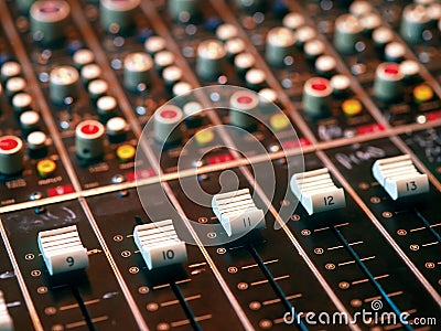 Mixing console Stock Photo