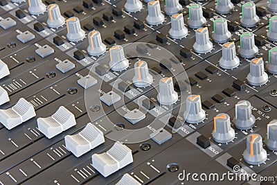 Mixing console Stock Photo