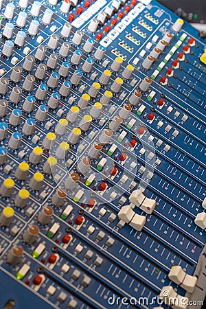 Mixing Desk Stock Photo