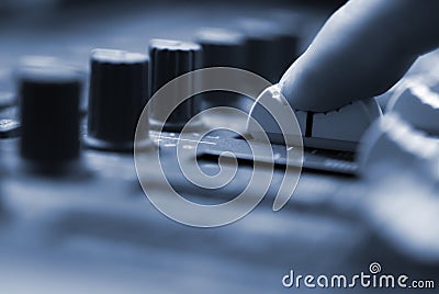 Mixing Desk Stock Photo