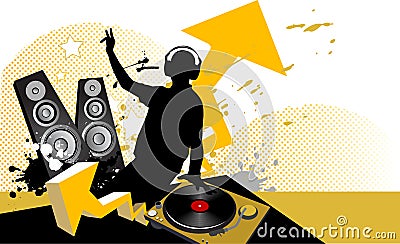 Mixing Music Concept Vector Illustration