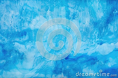 mixture of different blues for a watery watercolor texture Stock Photo