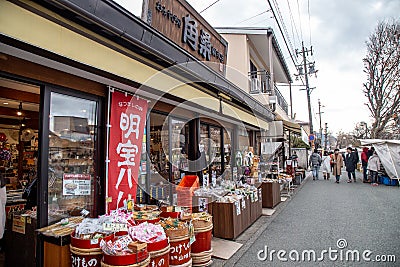 Miyagawa Morning Market in Takayama Japan Editorial Stock Photo