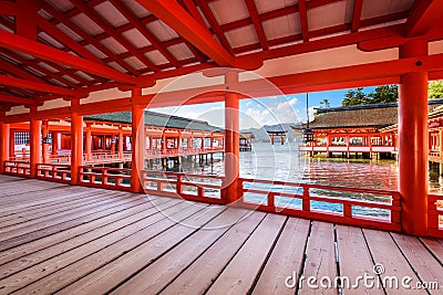 Miyajima Shrine Japan Stock Photo